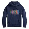 Coleção de Primavera Ralph Lauren Polo: Moletom com capuz em algodão puro, unissex, estilo pullover, adequado tanto para uso interno quanto externo, 100% algodão