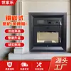 Aparelho de Aquecimento a Lenha Estilo Forno Embutido de 80 Peças, Lareira Interna de Alto Padrão para Casa em Vila, Lareira de Fogo Real Embutida