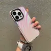 Funda para Teléfono Móvil de Comercio Exterior con Patrón de Ola Degradado Rosa Adecuada para Apple 17Pm, Alto Valor Estético para Niñas, Funda Suave Transparente para iPhone 16