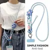 Correa para teléfono móvil para llevar cruzada, diseño original bicolor, multifuncional, uso de tres maneras, personalizada, color block, cadena de teléfono tejida ajustable para llevar cruzada