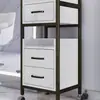 Carrito de Herramientas Especiales para Salón de Peluquería, Carrito para Tienda de Peluquería, Estante de Almacenamiento, Carrito de Almacenamiento de Metal para Barbería Sin Instalación