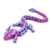 En Stock Amazon Venta Caliente Transfronteriza Figura de Juguete Dragón Cornudo Dragón de Piedra Dragón Luminoso Impreso en 3D con Articulaciones Móviles