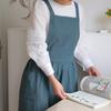 Delantal de Algodón de Color Sólido para el Hogar Artístico de Cocina Chaleco de Algodón Delantal para Hornear Florería Ropa de Trabajo