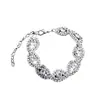 Joyería Transfronteriza Estilo Coreano Moda Pulsera de Pedrería para Mujer Simple Rombo Geométrico Pulsera de Diamantes Accesorios Brillantes para Bodas