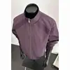 Chamarra bomber de trabajo estilo americano con cuello alto para hombre, tendencia otoño e invierno 2026, elegante, casual, corte holgado, chamarra de béisbol