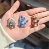 Acrílico Dupla Face Desenho Animado Gato e Cachorro Fofos Animal Decoração Acessórios de Roupa Patch Artesanal DIY Chaveiro