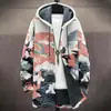 Chaqueta de Algodón con Capucha de Manga Larga Nueva Transfronteriza 2025 Serie de Olas 3D Europea y Americana Chaqueta de Algodón Casual de Manga Larga para Hombre Azul Marino