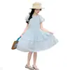 Vestido de Verão para Meninas 2026 Novo Estilo para Crianças Maiores, Roupa de Verão Infantil Casual Elegante de Bolinhas, Vestido de Princesa Estiloso