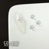 Accesorios de Arte para Uñas Serie Océano de Verano: Estrellas de mar, Conchas, Medusas Lujosas y Brillantes, Pedrería para Uñas Azul Océano Transparente