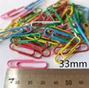 Clips para papel mayoreo a granel separadores clips para papel de colores recubiertos de plástico clips para papel recubiertos de plástico suministros de oficina clips para papel de 28 mm