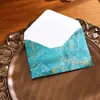 Envelope com padrão de mármore, colorido, simples, papel de carta vintage estilo ocidental, selo de cera, conjunto de envelope e papel de carta