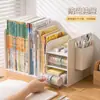 Estantería de escritorio tipo cajón para archivos y libros para organizar y almacenar libros de estudiantes, estante de escritorio para libros de oficina, caja de almacenamiento