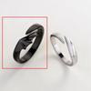 Anillo de Pareja Ángel y Demonio Blanco y Negro Par de Anillos de Apertura Modernos para Estudiantes Anillo de Pareja Retro de Piedra Lunar