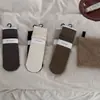 Calcetines Nanye para Mujer 2026, Nuevo Estilo Otoño e Invierno, Calcetines de Canalé Tridimensionales, Calcetines de Algodón Sin Costuras de Canalé a Media Pantorrilla para Mujer