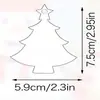 Decoraciones Navideñas Transparentes de Acrílico en Blanco de Alta Definición Adornos Colgantes para Árbol de Navidad y Fiestas Decoraciones de Nochebuena