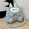 Bolsas de Pelúcia Desenho Animado Atacado, Mochilas Fofas Labubu Outono e Inverno JK, Mochilas Femininas Multiuso, Modelos de Comércio Exterior