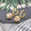 Brincos de Pedra Olho de Gato Femininos Outono e Inverno 2022 Novos Brincos Elegantes da Moda Brinco de Orelha de Nicho Brincos de Luxo Leve Brincos Avançados