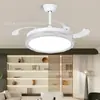 Nueva Luz de Ventilador Moderna para Sala de Estar Estilo Vintage Crema Protección Ocular Silenciosa Viento Fuerte Simple para Dormitorio Comedor Luz de Ventilador Eléctrico