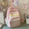 Mochila Estilo Academia para Estudiantes de Secundaria Femeninas, Ita Bag Estilo Japonés, Mochila de Gran Capacidad, Bolsa Transparente Linda para Muñecas, Mochila Estilo Ins