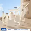 Tendedero Plegable para Balcón, Uso en Interiores y Exteriores, Barra Sencilla de Pie para Secar Ropa al Aire Libre, una Herramienta Mágica para Colgar Ropa y Secar Colchas