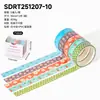 Série Sol de Primavera Caixa Floral Colorida Fita Washi Material para Diário DIY Bordas de Colagem Adesivos
