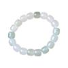 Pulseira Cui Tianshan para Mulheres e Homens Pulseira de Jade de Seda Dourada de Xinjiang Cor Esmeralda Jade Jade Branco Contas Verdes Flutuantes Pulseira de Contas Soltas