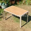 Juego de Mesa y Sillas de Exterior con Sombrilla Patio Balcón al Aire Libre Terraza Ratán Tejido Exterior Impermeable Estilo Ocio Madera Anticorrosión Mesa y Sillas