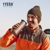 Tyeso Taza Portátil de Prensa Francesa Cafetera de Infusión en Frío Infusor de Té Olla con Filtro de Presión para Oficina Taza Térmica Aislada 304