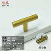 Aleación de Aluminio Mango Cónico en Forma de T Gabinete Armario Shajin Dorado Mate Manija de Puerta de Gabinete Cajón Manija de Mesita de Noche