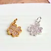 Huiyue aleación de amor romántico diamante de amor colgante de llave colgante personalizado hecho a mano trébol de cuatro hojas colgante joyería