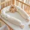 Roupa de Cama de Algodão para Bebê Almofada de Proteção Macia Bolsa Protetora Grade de Proteção Lateral para Cama Encosto Lateral para Dormir Almofada Cilíndrica Suave para Acalmar Crianças