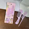 Peine Cruzado Suministro Transfronterizo Peine de Plástico con Estampado de Dibujos Animados Peine para Bebé Juego de Dos Piezas Peine para Peluquería Casera Infantil
