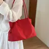 Bolsa de Tela Casual para Mujer Otoño/Invierno Nuevo Gran Capacidad 2026 Para el Trabajo Moda Tendencia Versátil Temperamento Color Sólido Bolso de Hombro