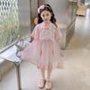 Vestido de niña Verano 2025 Nuevo Estilo Occidental para Niños Verano Delgado Manga Corta Bebé Estilo Chino Falda Hanfu