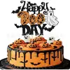 Decoração de Bolo de Halloween Plug-in de Vampiro Suprimentos de Festa Bandeira de Bolo para Assar Plug-in para Mesa de Sobremesas