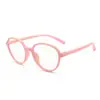 Novos Óculos Planos de Silicone da Moda para Meninos e Meninas, Óculos Versáteis Infantis com Proteção Anti-Luz Azul, Podem Ser Equipados com Lentes para Miopia F8280