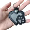 Chaveiro em Forma de Coração para Pelos de Pet Coletor Portátil de Pelos de Cachorro Nova Etiqueta de Coleira para Pet Pingente Comemorativo