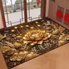 Felpudo de Buena Fortuna para Entrada Interior, Alfombra Resistente a la Suciedad y Absorbente de Polvo, Fácil de Limpiar, Alfombra Decorativa para Pasillo y Sala de Estar, Alfombra Absorbente de Agua