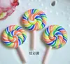 Lollipop de colores retorcido accesorios de arcilla blanda popular arcilla blanda Lollipop carcasa de teléfono móvil accesorios de joyería diy fabricantes