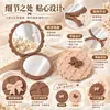 Espejo Pequeño de Doble Cara Tipo Galleta Espejo de Maquillaje Plegable para Mujeres Bolsillo de Solapa de Equipaje de Mano Pantalones Espejo Redondo de Mano de Plástico Mini