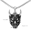 Fábrica de joyería hip hop todo a juego hip hop colgante hiphop moda retro Acero inoxidable Diablo cabeza de toro collar