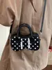 Yuezhi 2026 Otoño Temprano Nuevo Bolso de Almohada Casual de Lunares Estilo Coreano Moda Trendy Bolso de Hombro Cruzado Boston