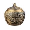 Adornos de Cobre Artesanías de Cobre Latas de Té Kowloon Latas de Té Repujadas