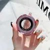 Adecuado para hombres y mujeres, soporte de anillo invisible portátil, soporte de carga magnético multifuncional para teléfonos Apple, modelo universal con patrón de CD