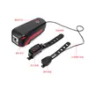 Farol Inteligente com Toque para Bicicleta Luz para Ciclismo ao Ar Livre Carregamento USB Luz de Buzina Lanterna T6 Brilhante Equipamento de Ciclismo