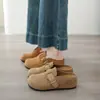 Forro suave y elástico, cómodos, estilo retro, mules de punta cerrada, pantuflas de media caña, zapatos de mujer talla pequeña, para personas menudas con pies muy pequeños, Modelo 2026