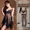 Lingerie Sexy Europeia e Americana, Vestido Chemise de Renda com Recortes Plus Size, Roupa Transparente, Camisola Reveladora de Renda, Atacado Latino