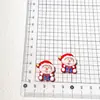 Accesorios Navideños de Resina Lindos y Alegres Pasador Hecho a Mano Funda para Teléfono Móvil Llavero Pegatina para Refrigerador Parche para Taza de Agua Material de Bricolaje