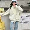 Ropa exterior de primavera y otoño para niñas 2026 nuevo top con capucha holgado estilo coreano para niños mayores, chaqueta de otoño de manga larga para niñas