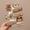 Grampos de Cabelo de Tecido Outono e Inverno Presilhas de Laço de Bebê Grampos de Cabelo Versáteis Totalmente de Tecido Presilhas Laterais de Bebê Acessórios de Cabelo para Meninas